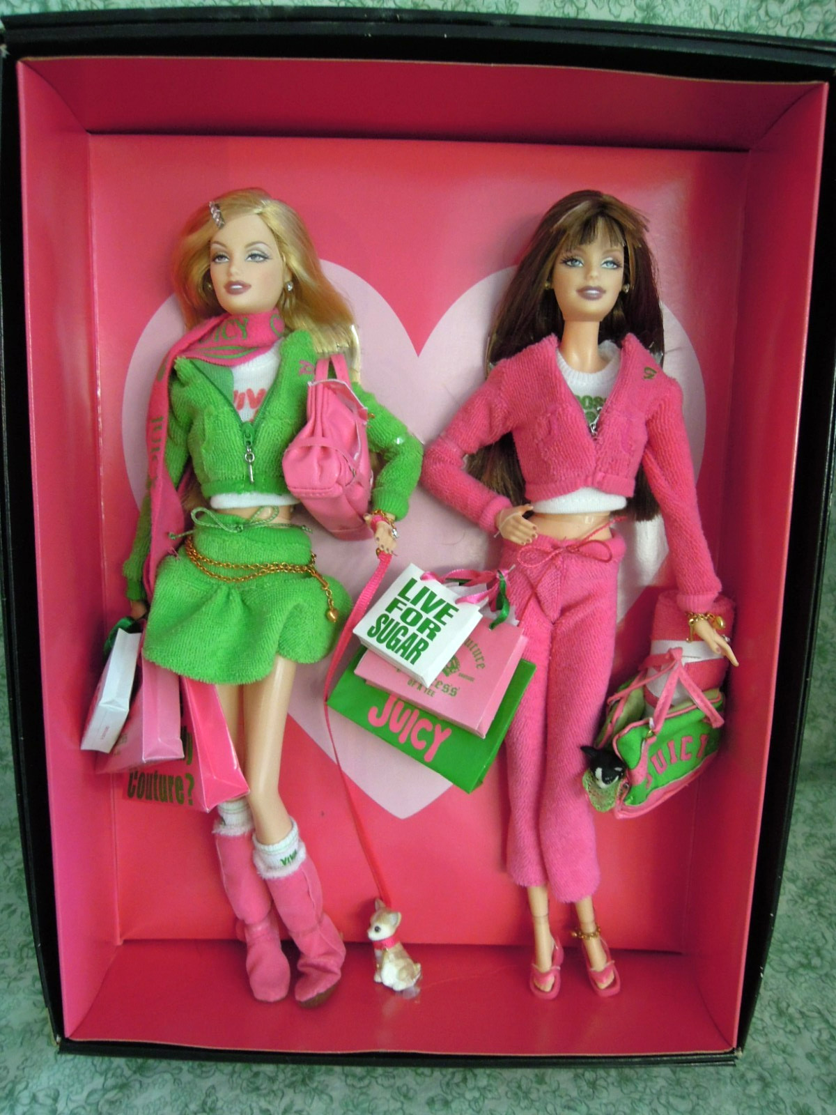 LC-2779 Mattel’s BARBIE doll in “JUICY COUTURE” 2 doll set; 2004 MIB,