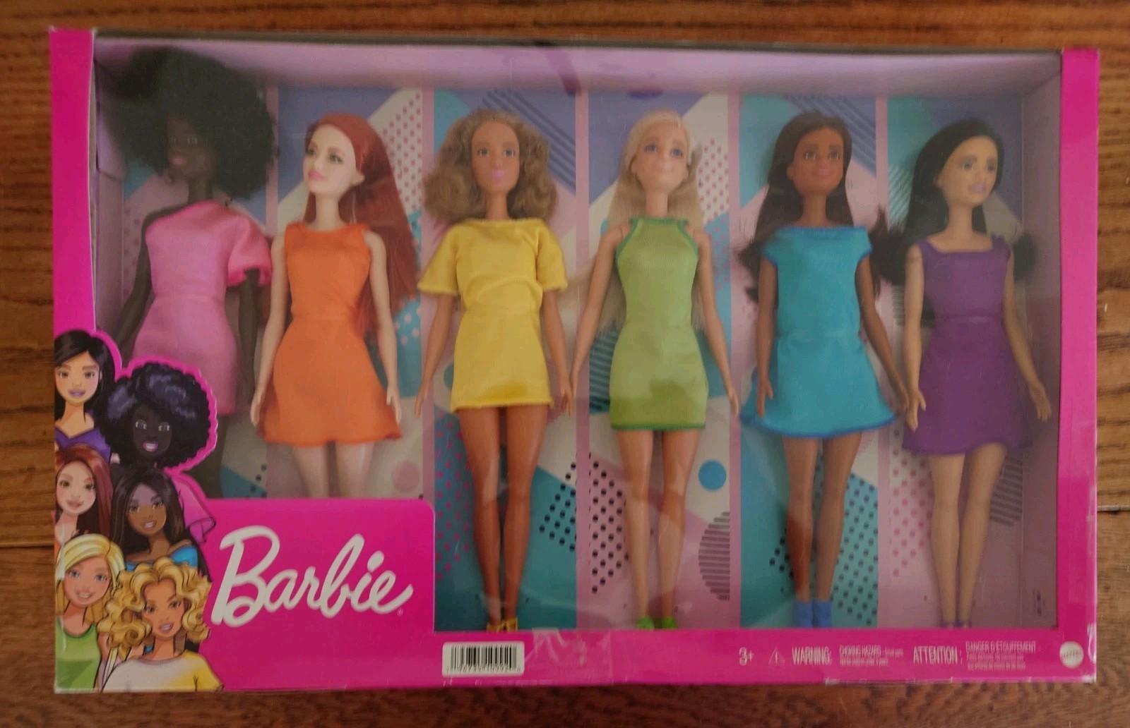 Barbie Rainbow Doll Set 6 Barbies (3+ Years) Mattel-New In Original Packaging