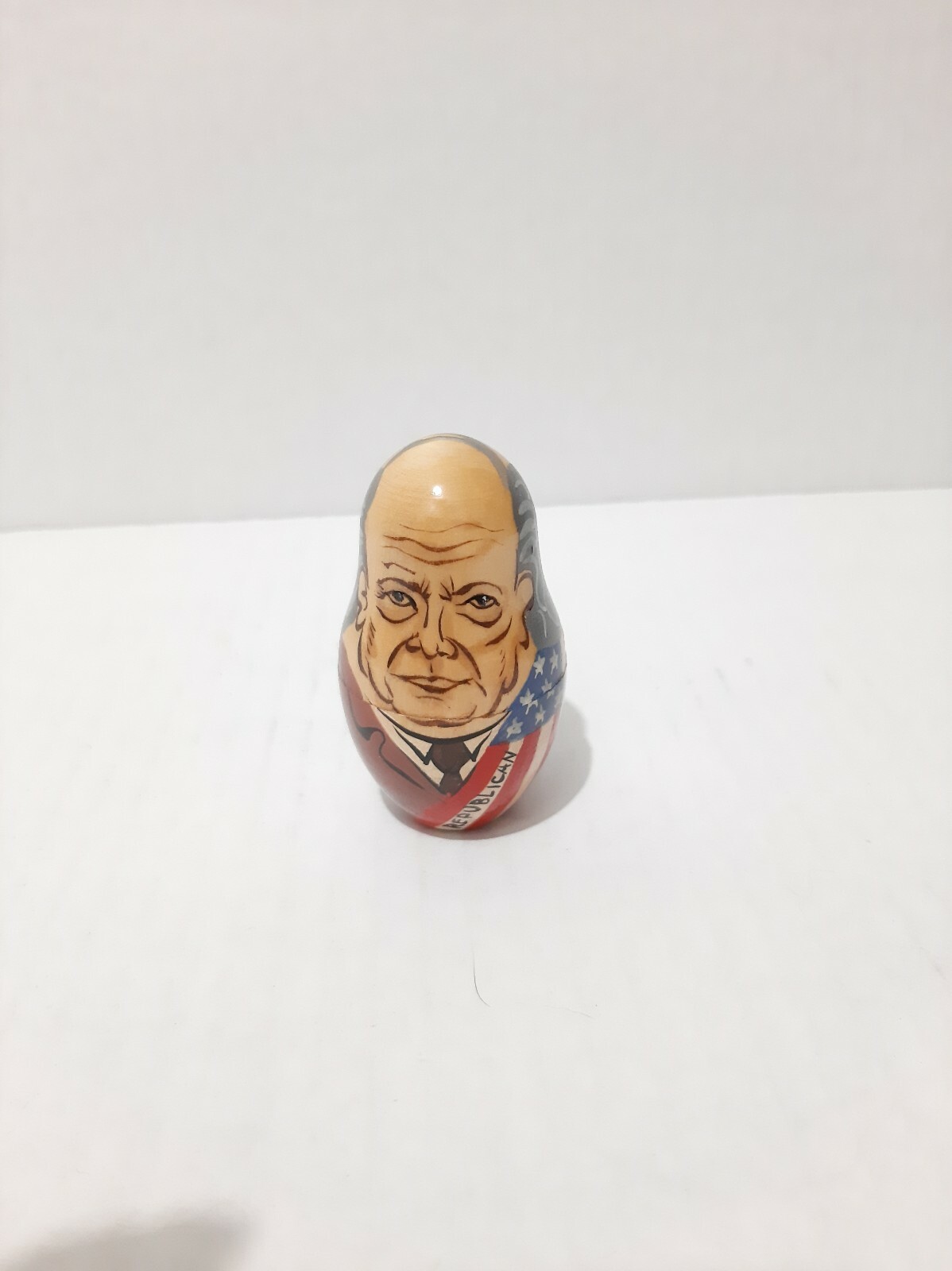 Presidential Russian Nesting Dolls Bush Reagan Nixon Eisenhower Roosevelt Mockba