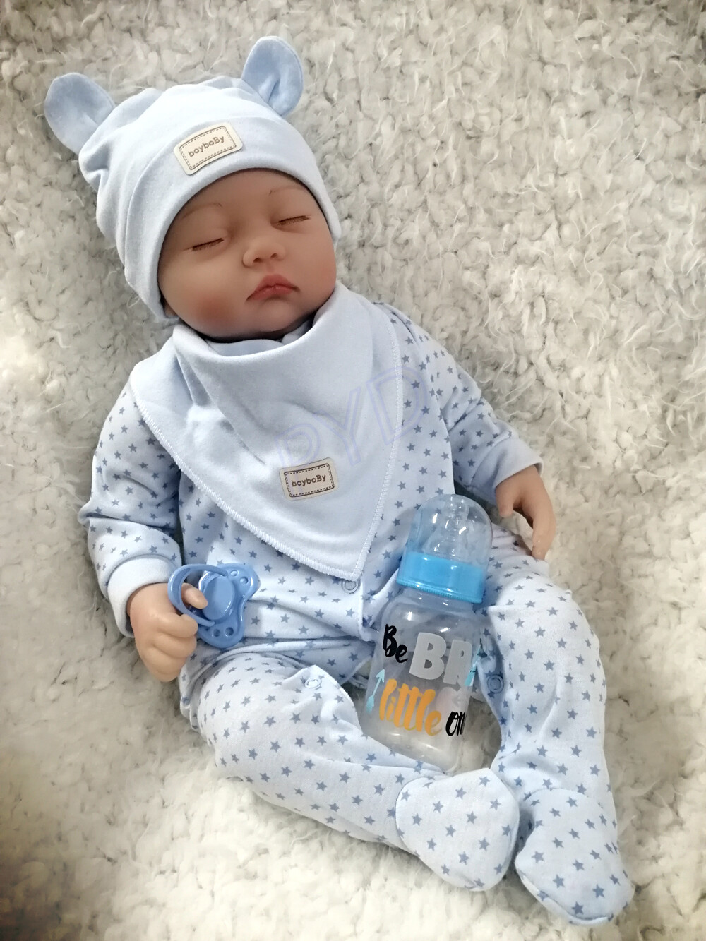 22” Real LifeLike Reborn Baby Dolls Vinyl Silicone Newborn Boy Doll XMAS Gift