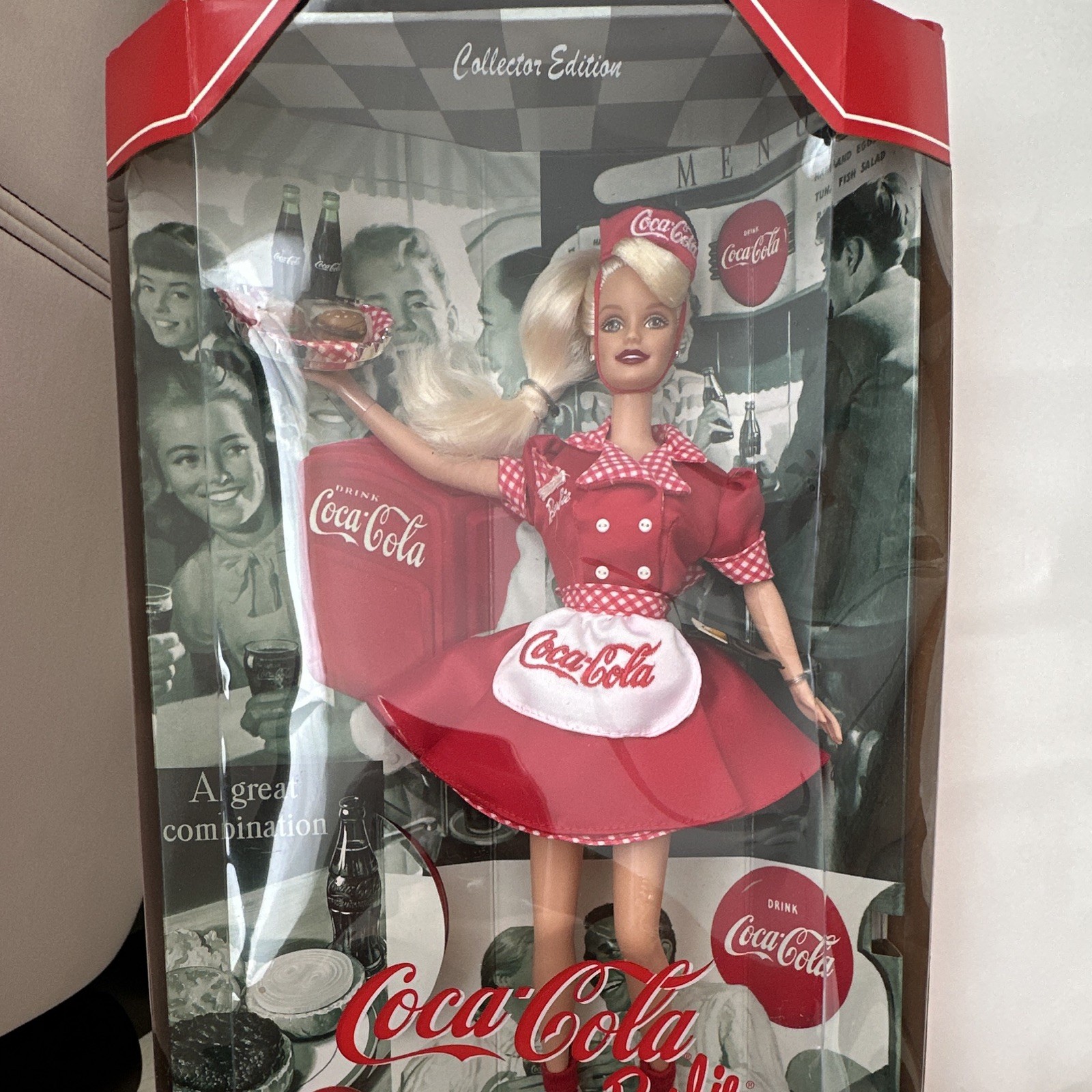 Barbie Coca-Cola Collector Edition Doll Red Dress w/ Tray Accessory MPN 22831