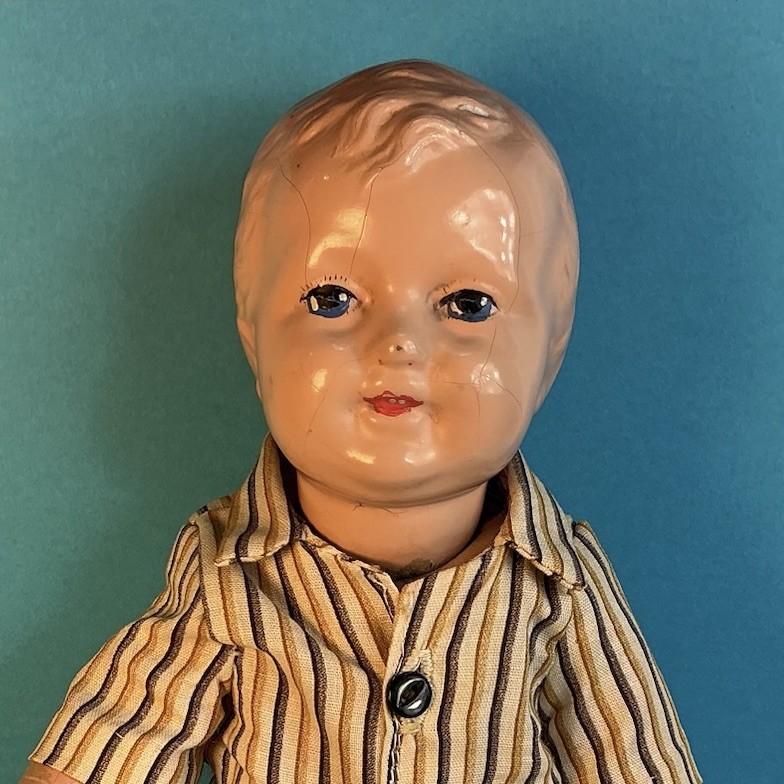 Antique Raleigh Doll Jessie McClutcheon 11” Composition Boy 1916-1920
