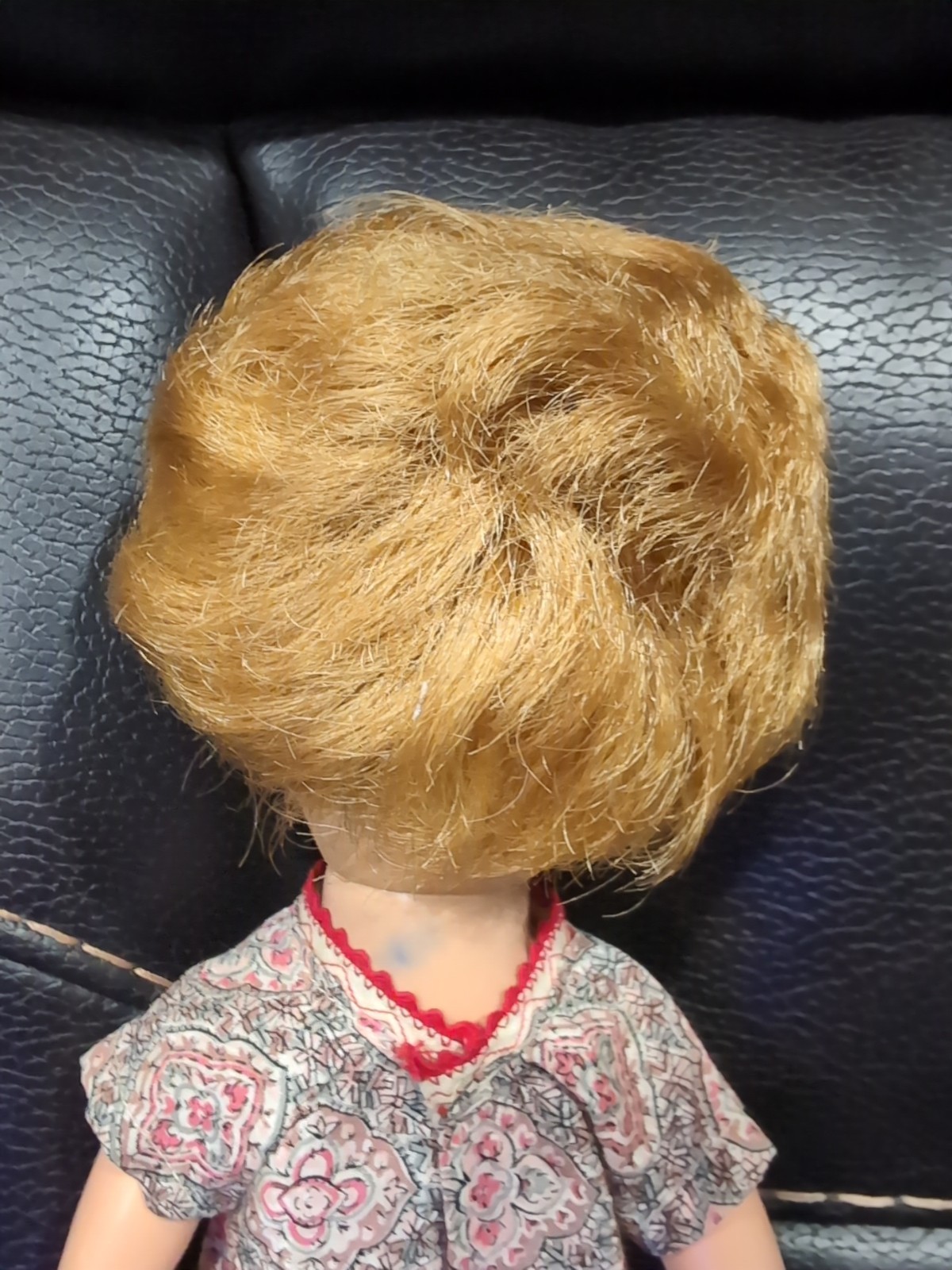 1958 ARROW RUBBER PLASTIC 16″ DOLL Strawberry Blonde Hair Articulated Arms Toy