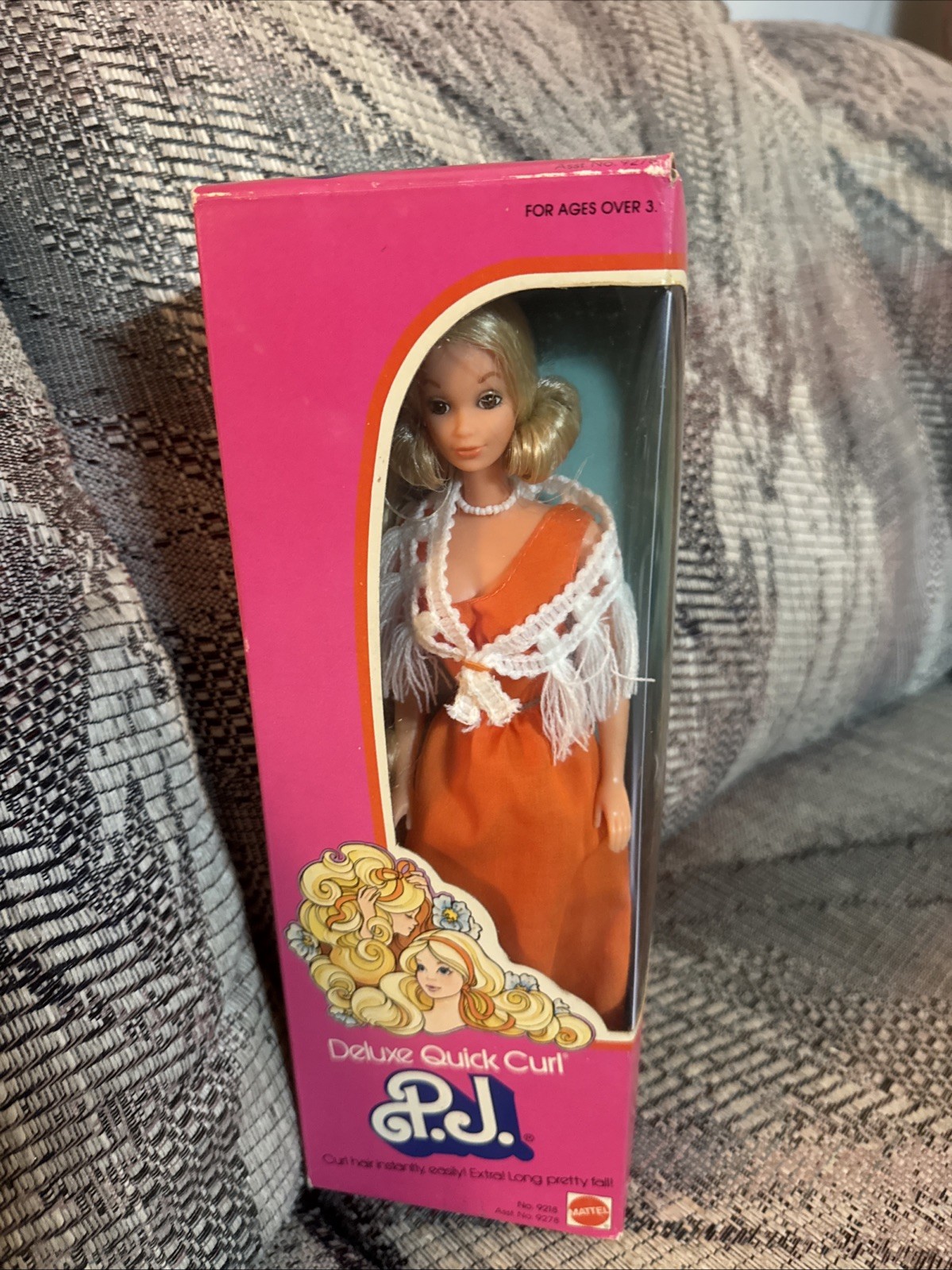 Very RARE DELUXE QUICK CURL PJ DOLL-NIB-MATTEL 1975 Barbie. No.9218 Asst. 9278