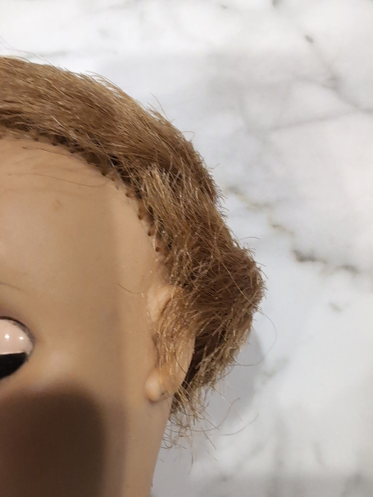 1958 ARROW RUBBER PLASTIC 16″ DOLL Strawberry Blonde Hair Articulated Arms Toy