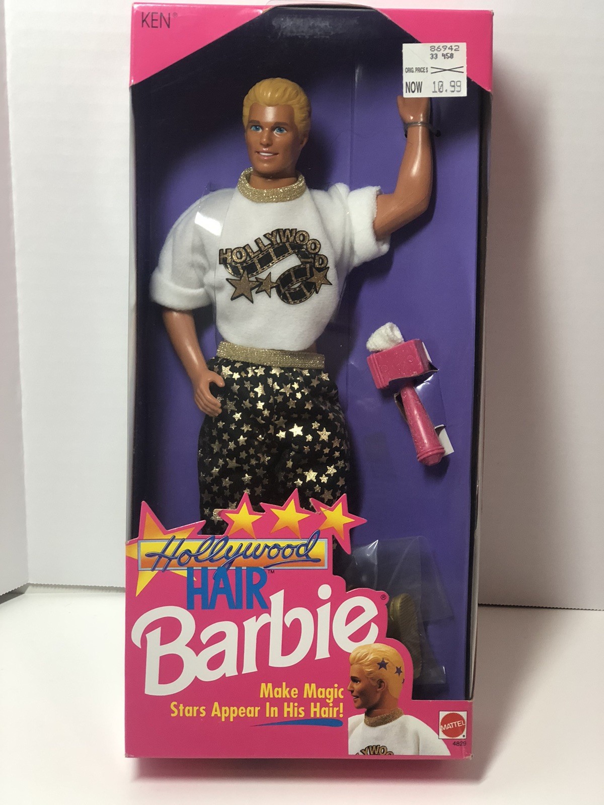 Vintage 1992 Mattel Barbie “Hollywood Hair Ken” #4829 New NRFB*