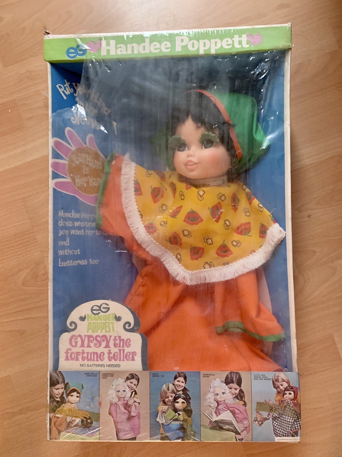 Extremely Rare Beautiful Vintage 24” eegee GYPSY Poppett doll,NEW In BX 2ft tall