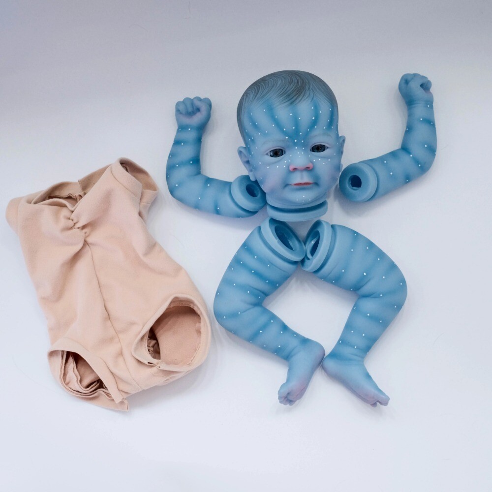 18″ Already Painted Avatar Reborn Baby Doll Kits Unfinished Mold DIY Body Parts