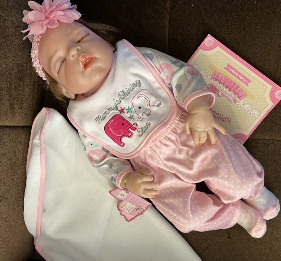 New Master Doll Maker Silicon Vinyl Realistic Baby Girl Doll 21 in