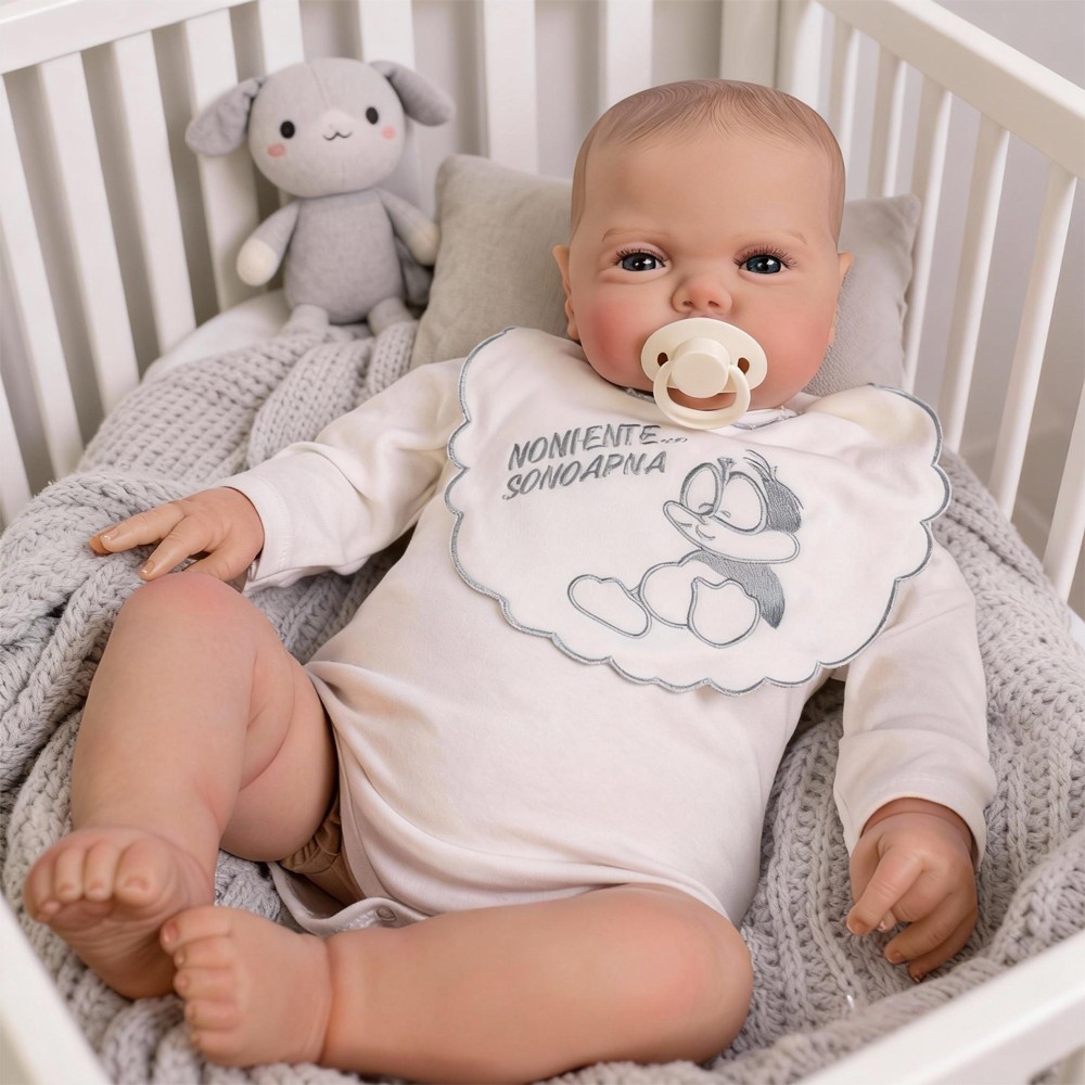 24” Big Reborn Toddler Doll Boy Pickle Real Life Reborn Baby Dolls Cloth Body