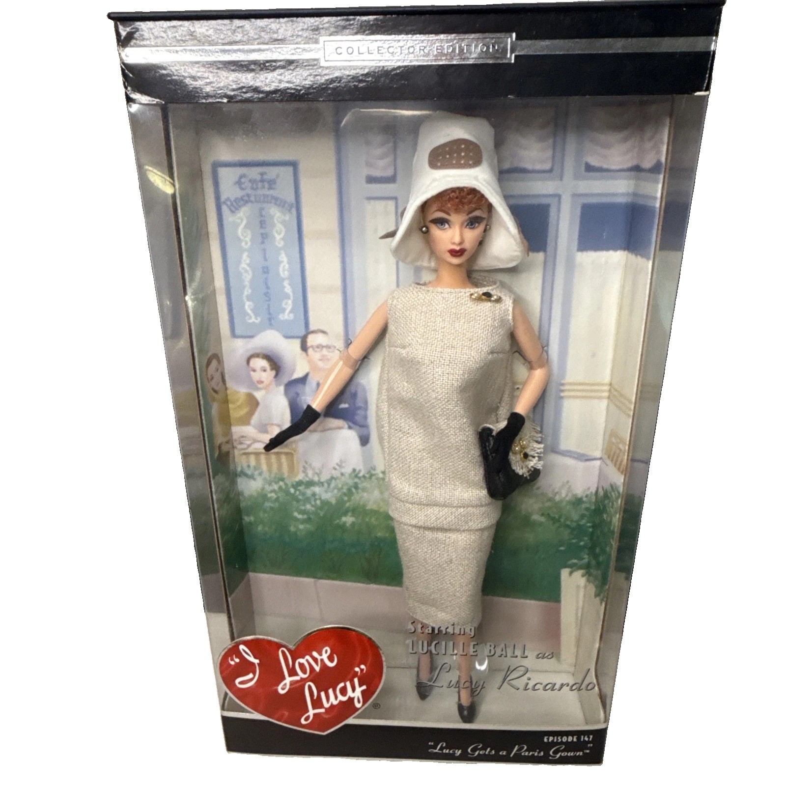 2008 I Love Lucy Barbie Lucy Gets a Paris Gown Episode 147 Doll B0313 NRFB