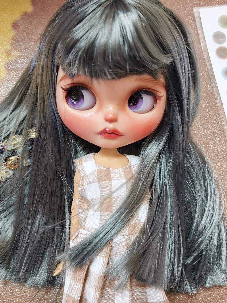 Handmade Blythe Doll With Outfits Custom Hair OOAK Girl 1/6 BJD Dolls Women Gift