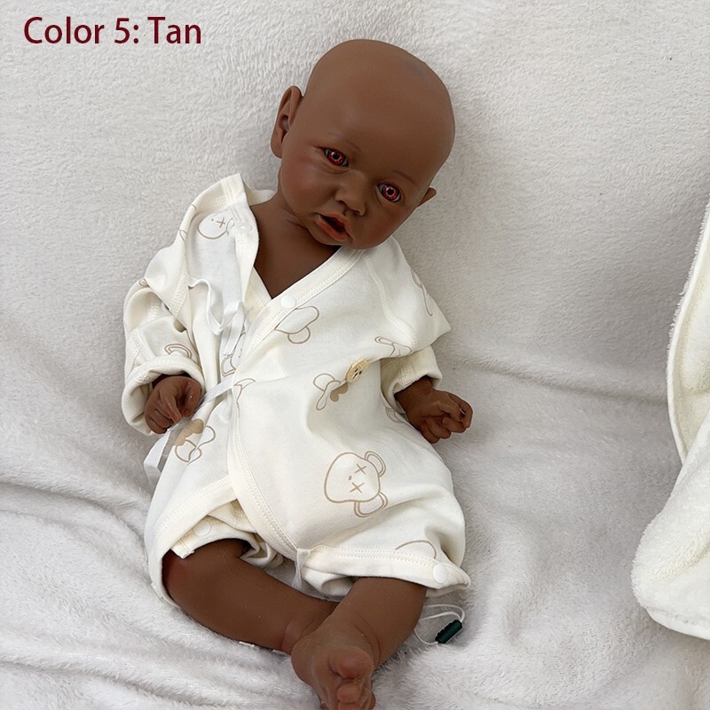 19.88” solid silicone doll silicone reborn doll silicone girl doll toys gifts