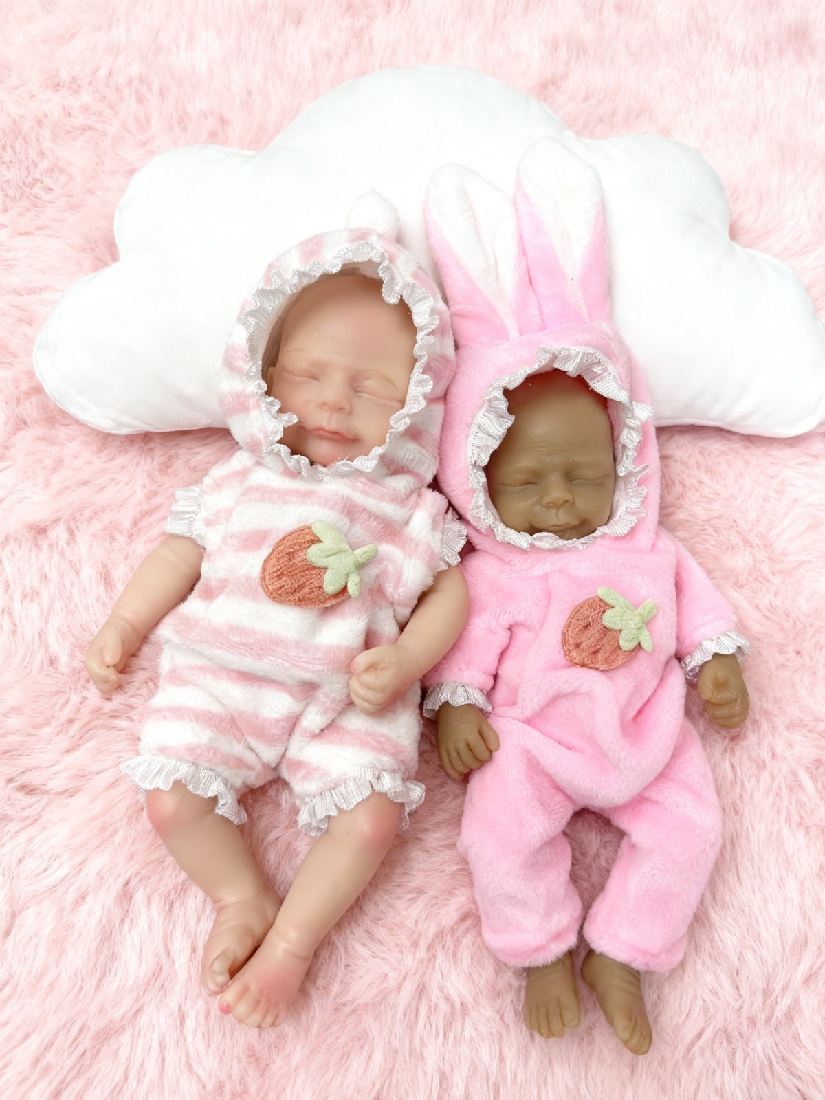 Lovely 1 Pc 6 Inch Mini Bathable Silicone Reborn Girl Doll Handmade Painted