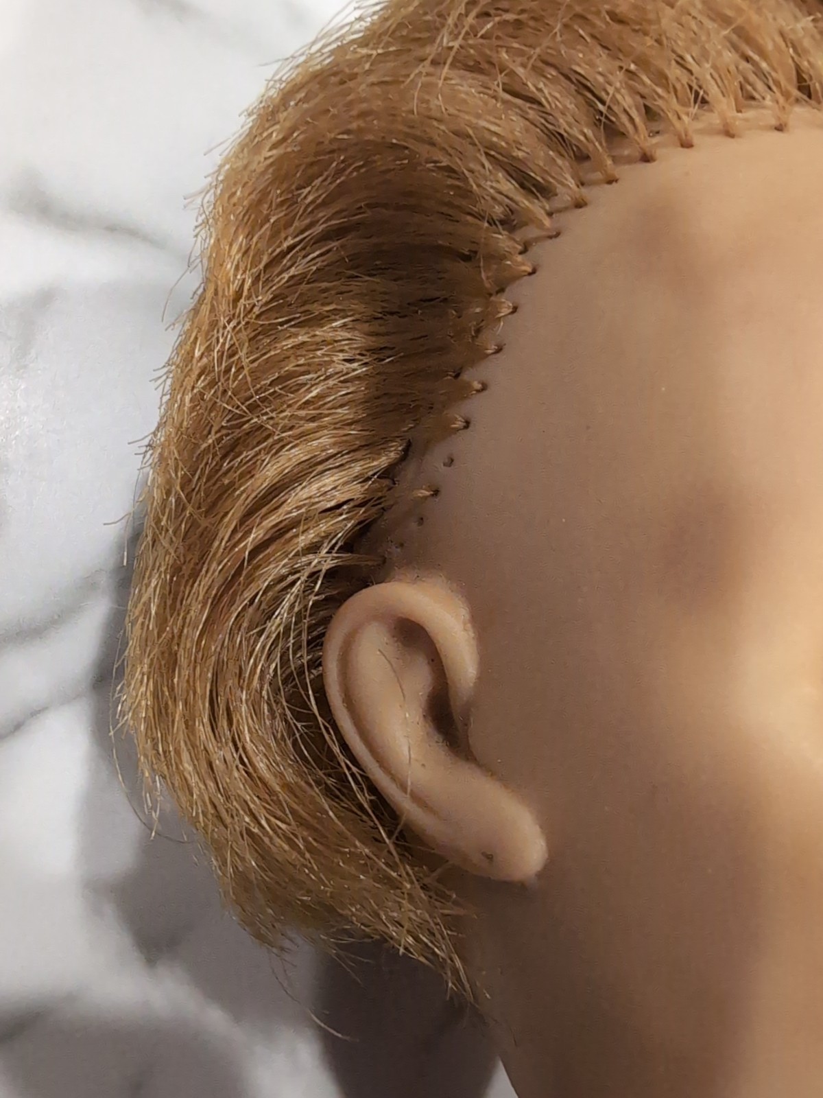 1958 ARROW RUBBER PLASTIC 16″ DOLL Strawberry Blonde Hair Articulated Arms Toy