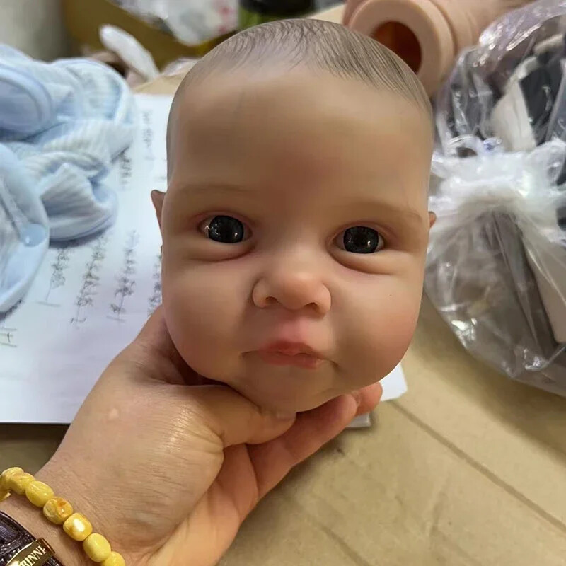 19″ Painted Reborn Doll Unassembled Kit Vinyl Parts Newborn Soft Cloth Body Gift