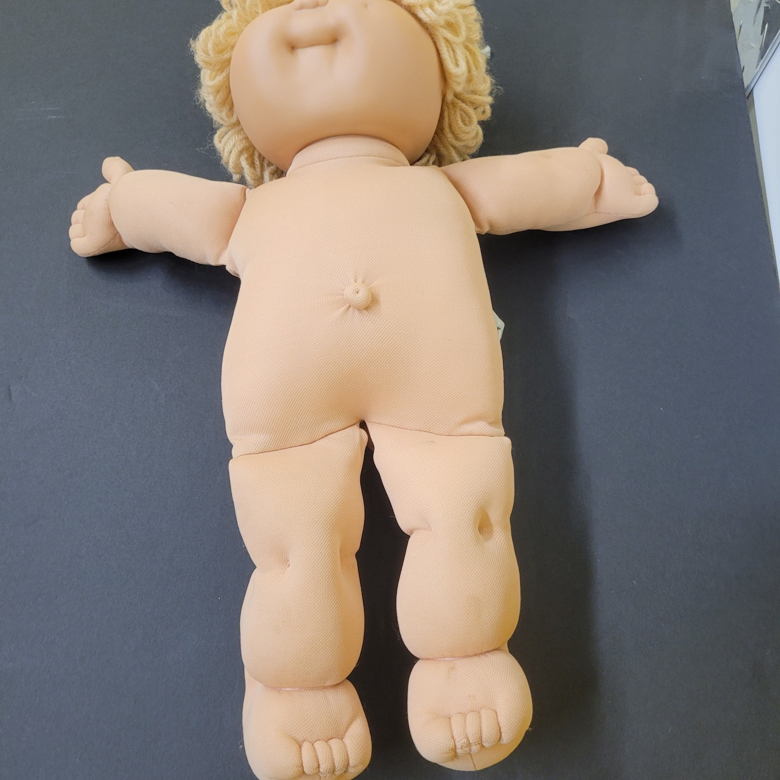 Vtg 1982 Cabbage Patch Popcorn Blonde Green Eyes Original Outfit Rare Coleco