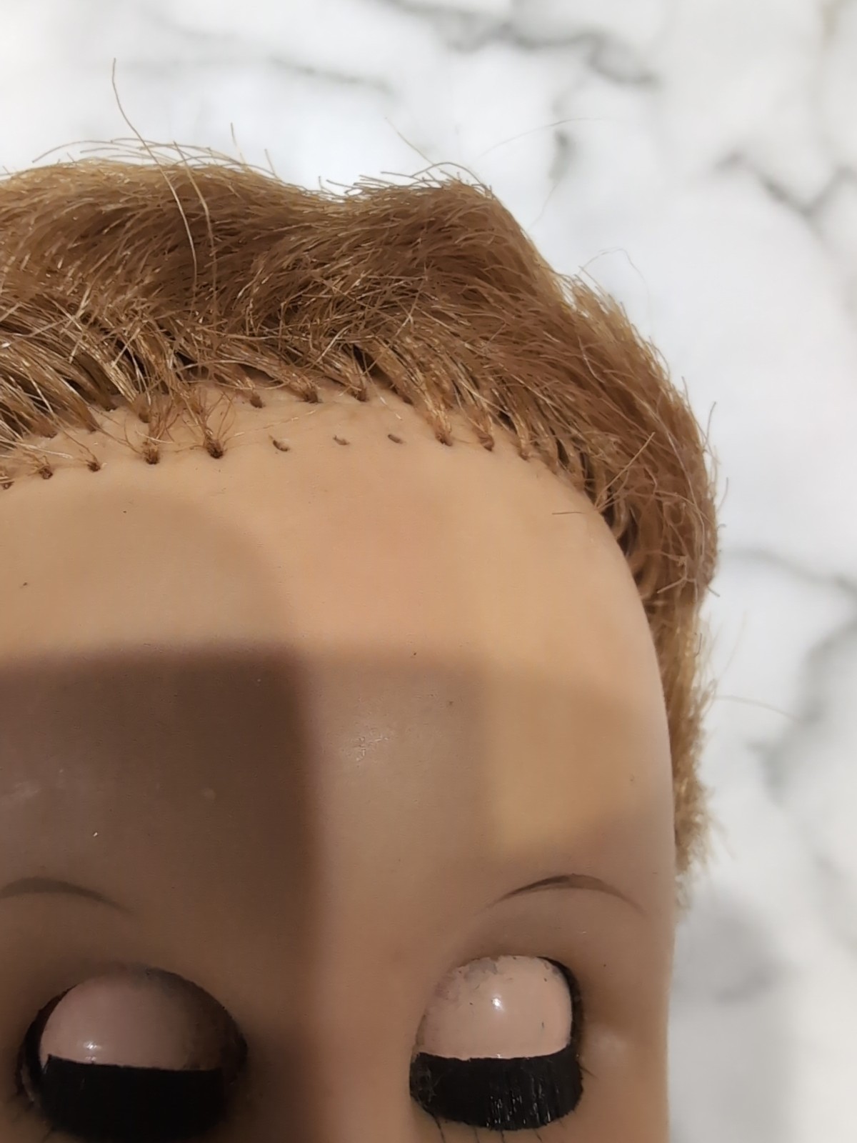 1958 ARROW RUBBER PLASTIC 16″ DOLL Strawberry Blonde Hair Articulated Arms Toy