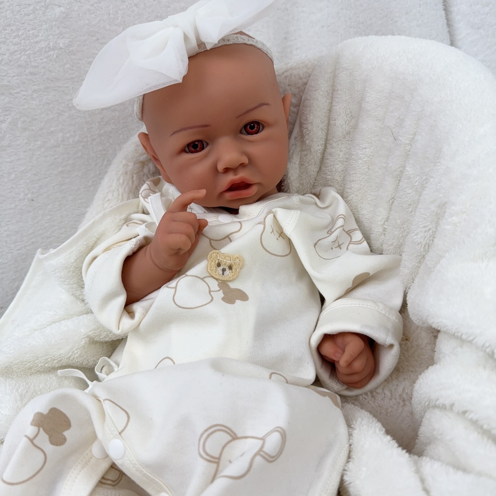 19.88” solid silicone doll silicone reborn doll silicone girl doll toys gifts