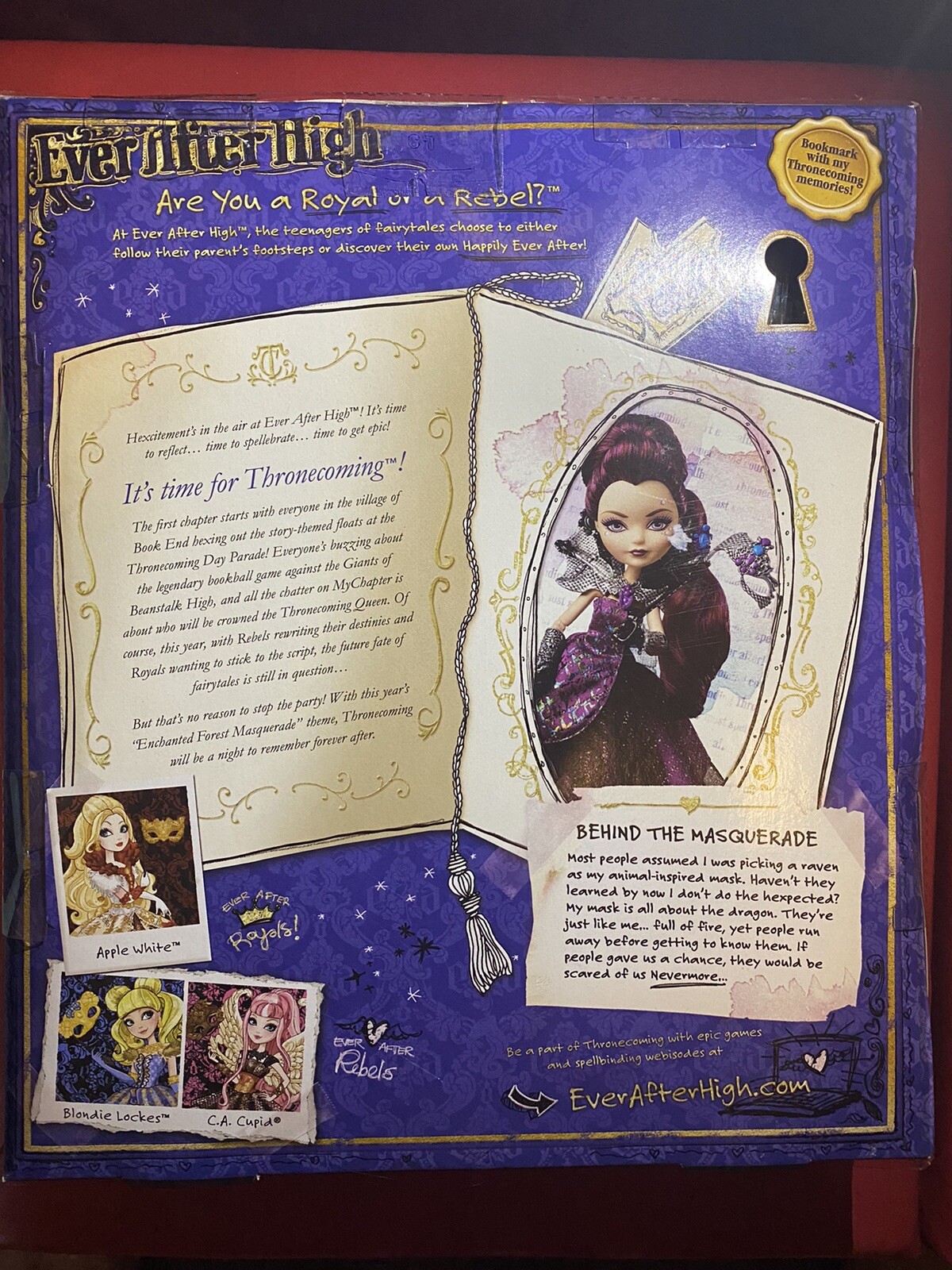 Ever After High “Thronecoming” Series ~ RAVEN QUEEN DOLL ~ MATTEL