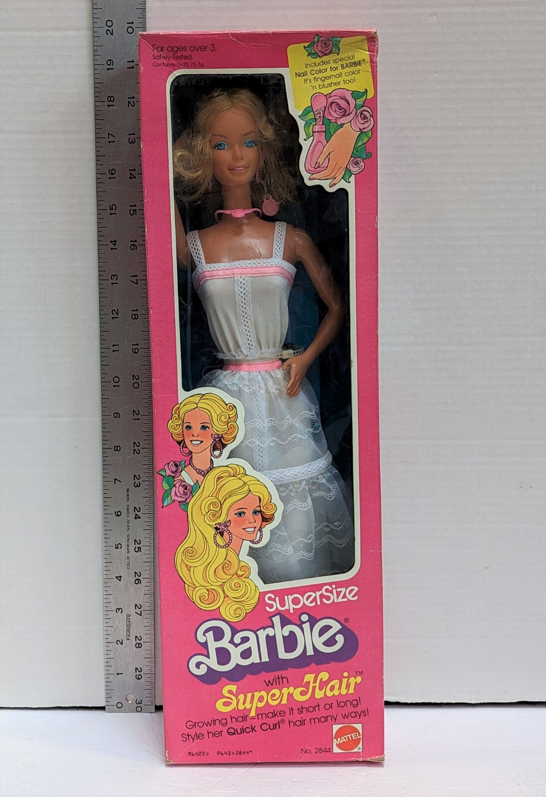 Vintage 1978 SuperSize Barbie w/ Super Hair 2844 18in (NEW – Open Box) (RARE!)