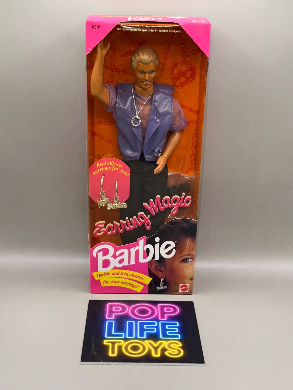 Vintage 1992 Mattel Barbie “Earring Magic Ken” #2290 *NRFB*