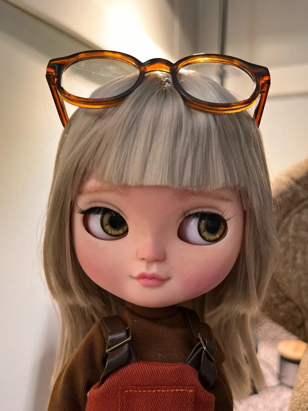 Custom-base Blythe Nude Doll from Factory 1/6 BJD 12” Joint Body Various Hair