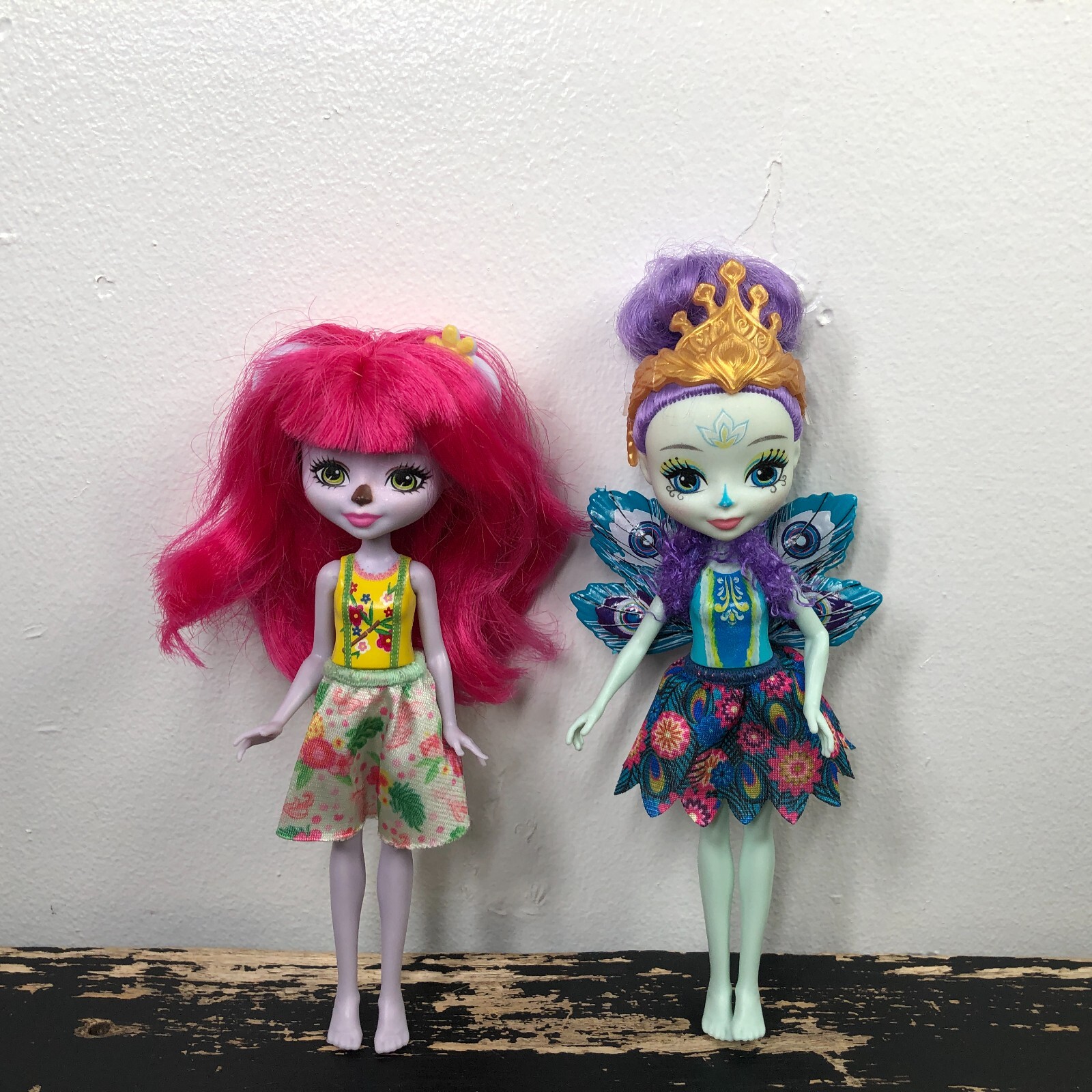 Enchantimals Doll Lot Karina Koala Patter Peacock Toy Mattel Collection Bundle 2