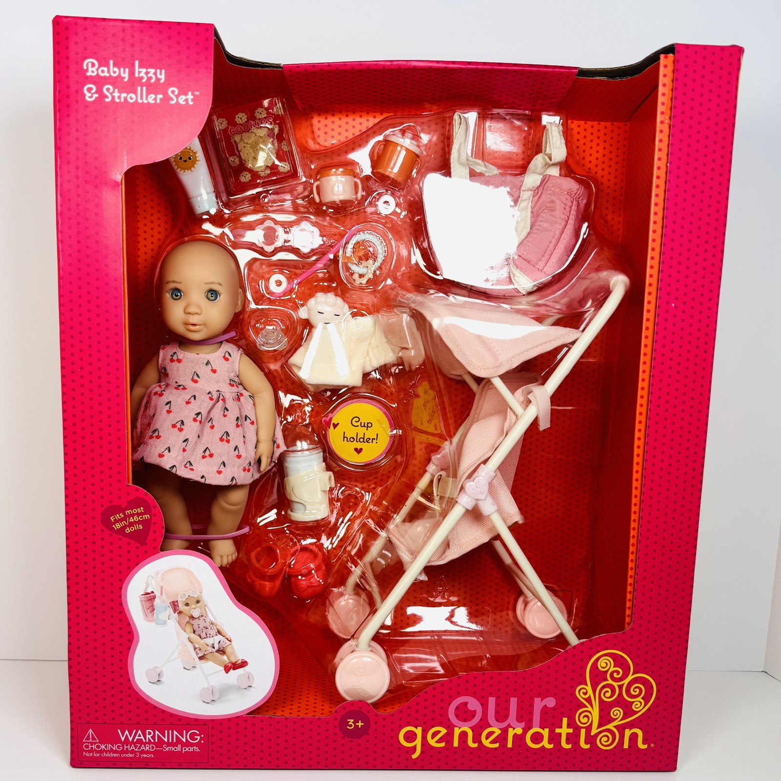 Our Generation Baby Doll Izzy & Stroller Set