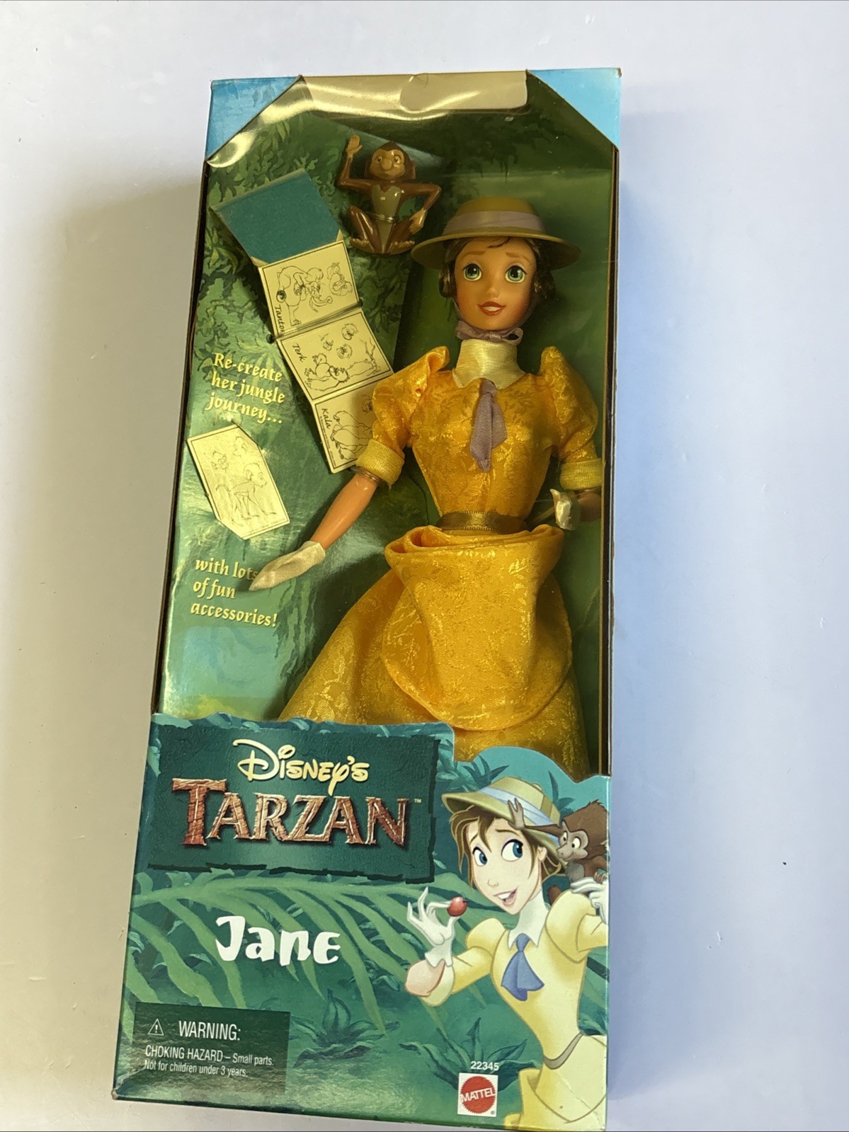 1999 DISNEY’S TARZAN JANE DOLL – #22345 – ORIGINAL OPEN BOX ~ READ DESCRIPTION
