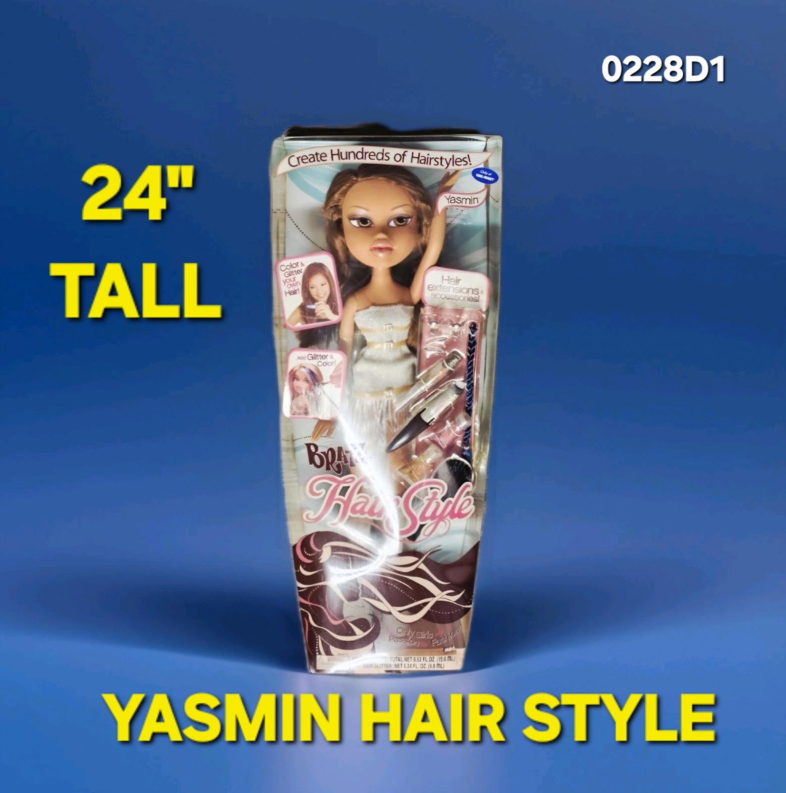 24″ TALL YASMIN!!! Hair Style ? Exclusive Fashion Doll MGA Bratz 2 FT NRFB