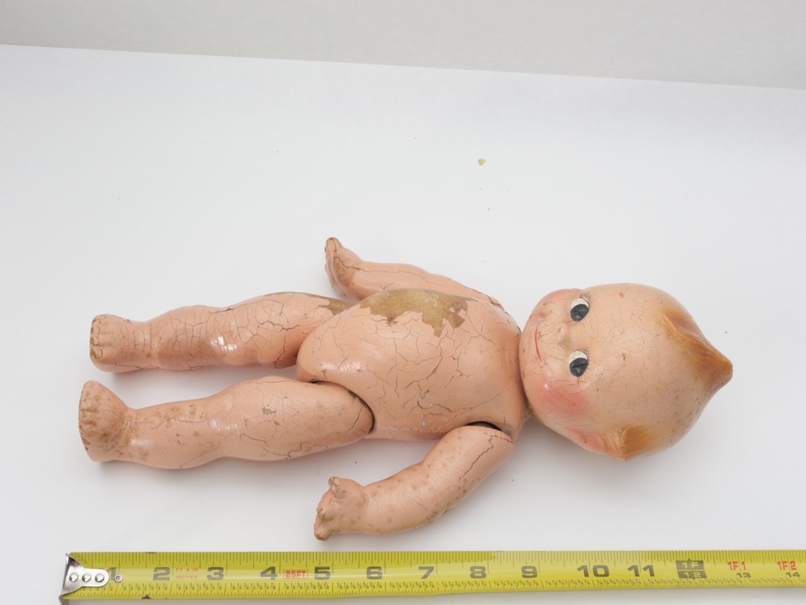 Antique Composition Kewpie Dool Handmade Vintage