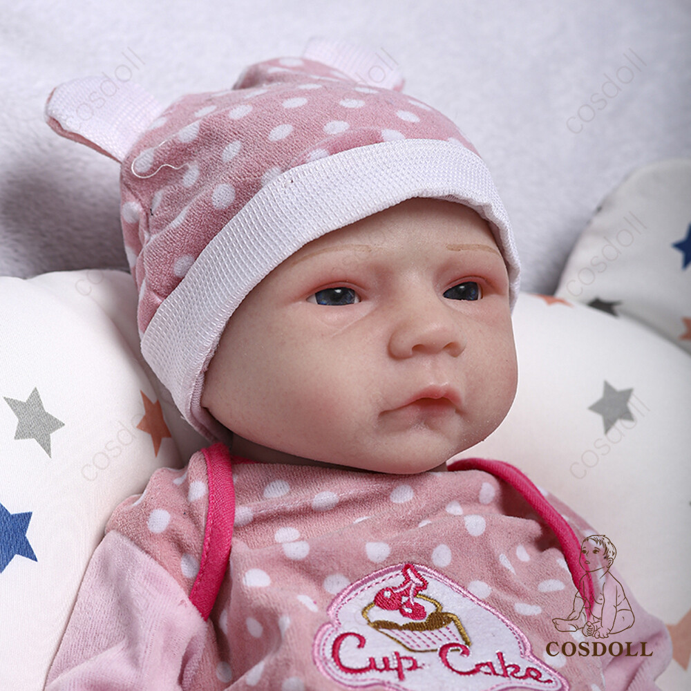 COSDOLL 18″ Reborn Baby Dolls Can Drink Water&Pee Full Silicone Adorable Dolls