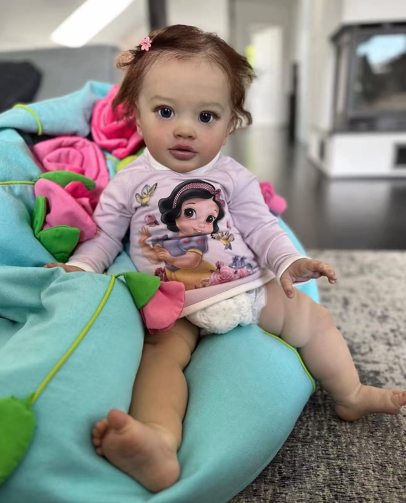 Assembled Realistic Toddler Girl 26in Reborn Baby Doll Rooted Hair Festival Gift