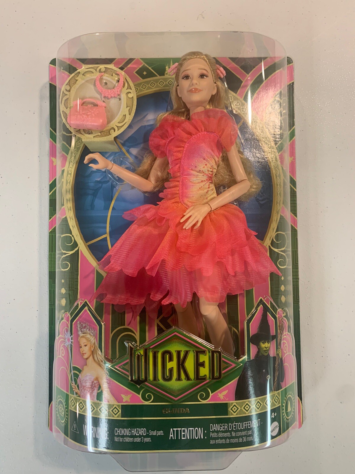 Mattel Wicked Movie Glinda Good Witch Fashion Doll Error URL MISPRINT Sealed New