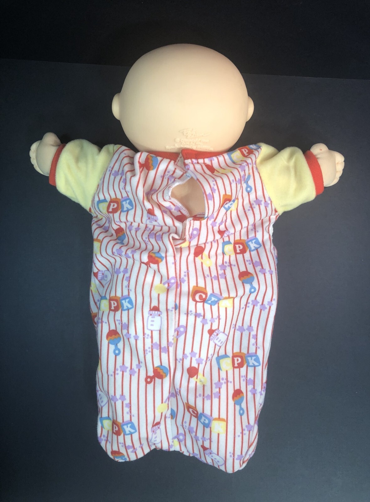 Cabbage Patch Kids 1990 First Edition Hasbro Baby Doll Bald Brown Eyes Free Ship