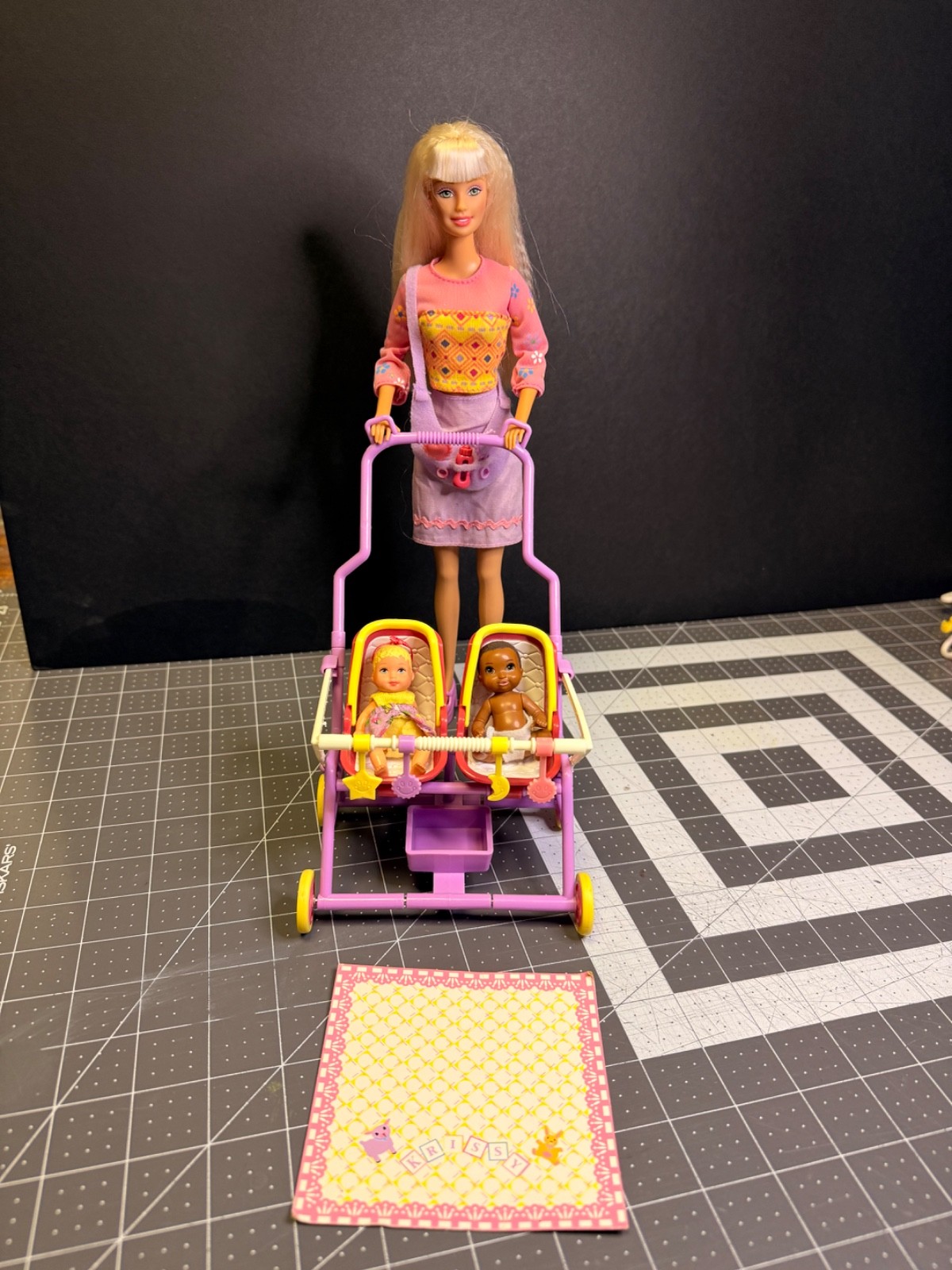 Mattel Barbie & Krissy Stroll ‘n Play Dolls Stroller 2001 Vintage #50964 Playset