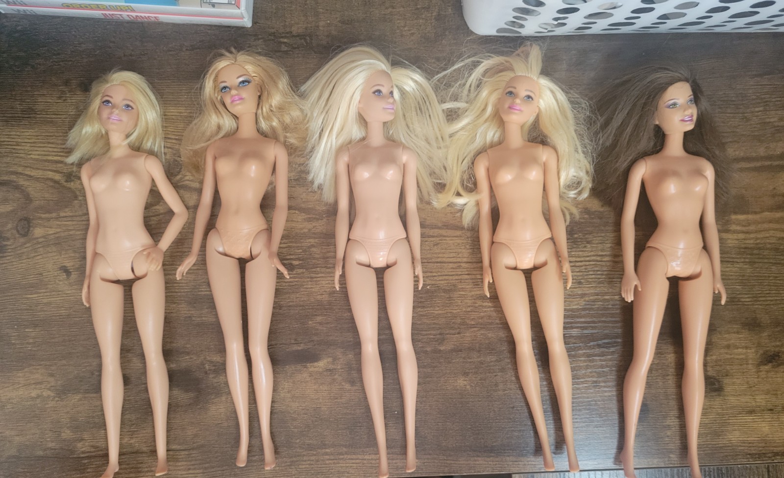 Barbie Dolls Lot of 5 Bundle Used As-Is Mattel
