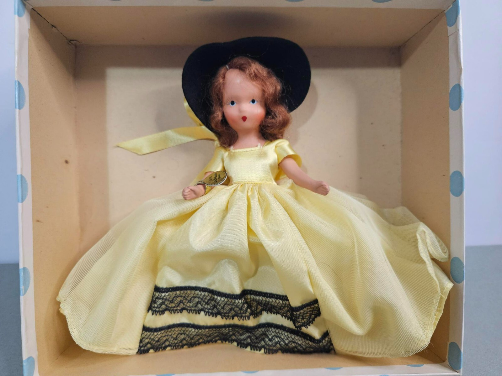 Vtg. Nancy Ann Storybook Doll #196 October Doll Bisque with Movable Arms 7″