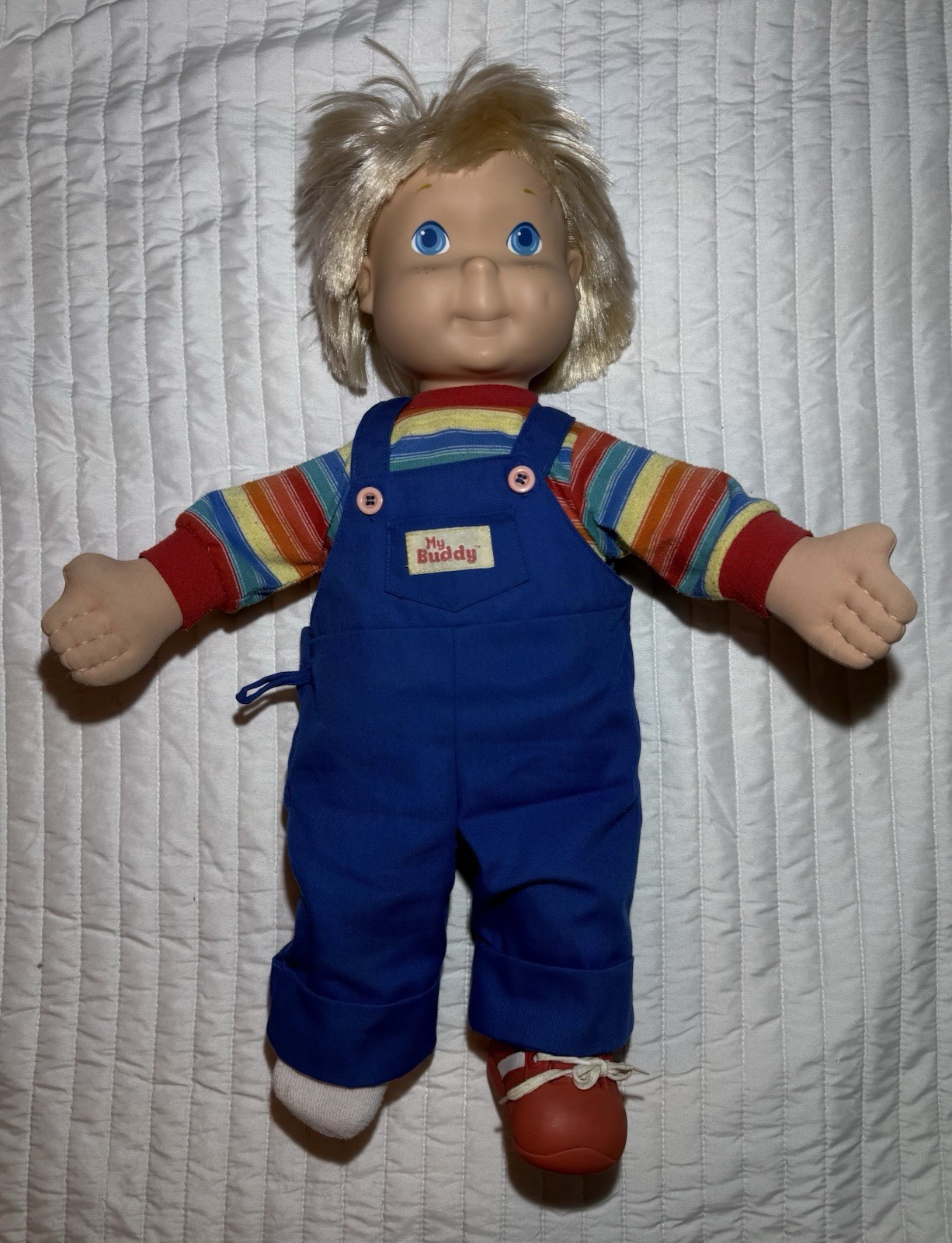 Vintage 1986 Playskool My Buddy Doll Hasbro 22” Blonde Hair Blue Eyes