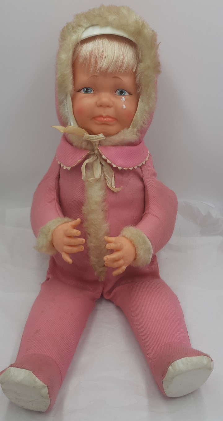 TLC Ideal LITTLE LOST Three Face 22″ Baby Doll Cry Sleep Happy Vintage 1968