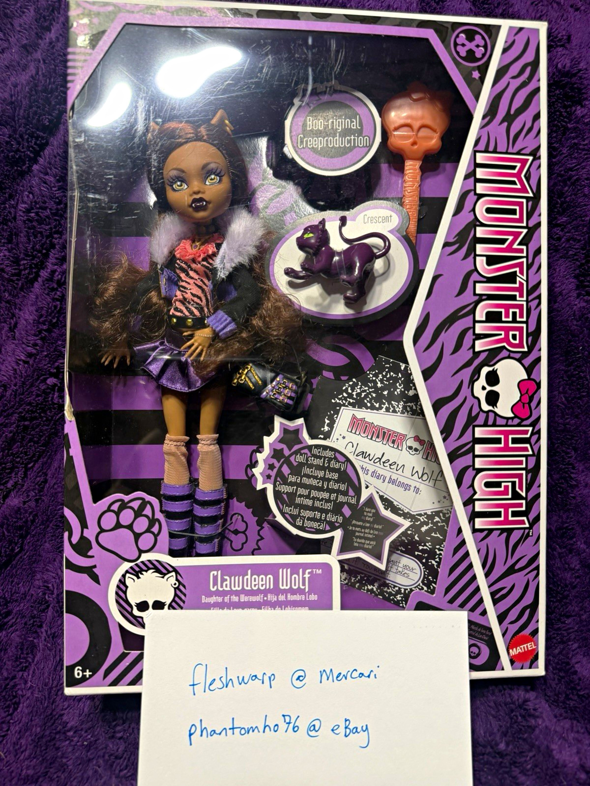 Mattel Monster High Clawdeen Wolf Boo-riginal Creeproduction Doll 11in 2024