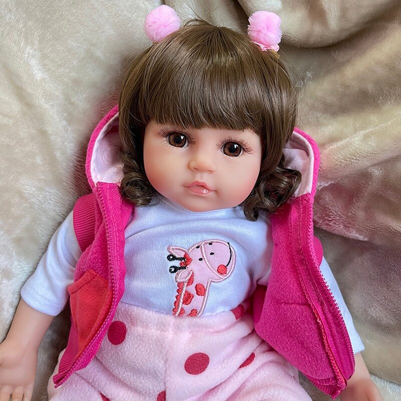 48cm Reborn Doll Silicone Toddler Bonecas Girl Menina De Surprice Doll