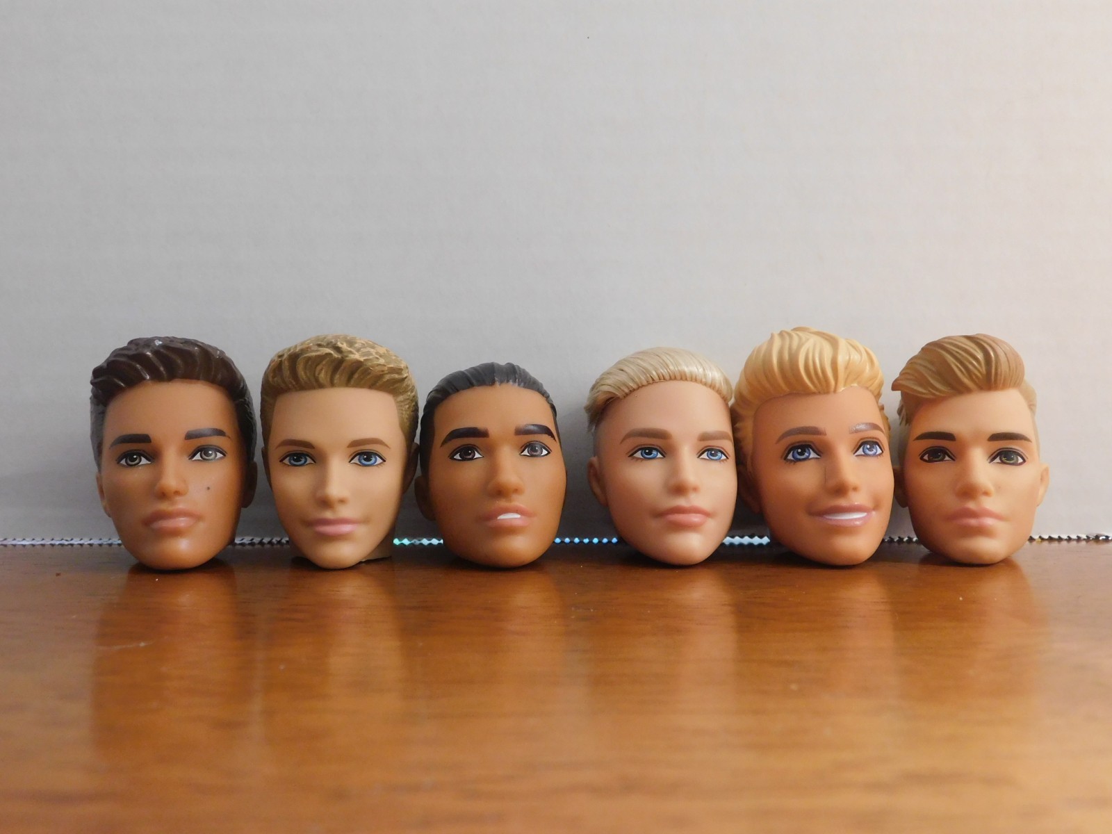 Barbie Ken Doll Lot of Heads Fashionista, Holiday for Repaint OOAK