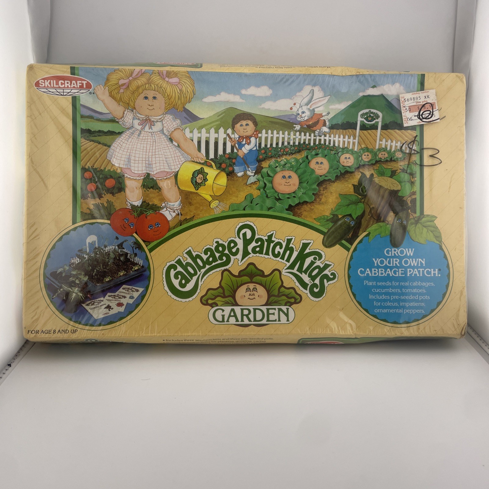 Cabbage Patch Kids Indoor Garden Skilcraft Factory Sealed RARE 1984