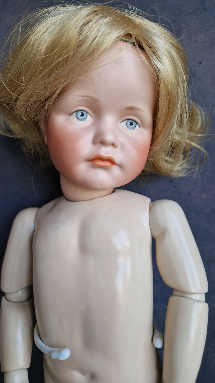 23″ Antique Bisque Head Doll Simon Halbig 114 Artist Made Reproduction
