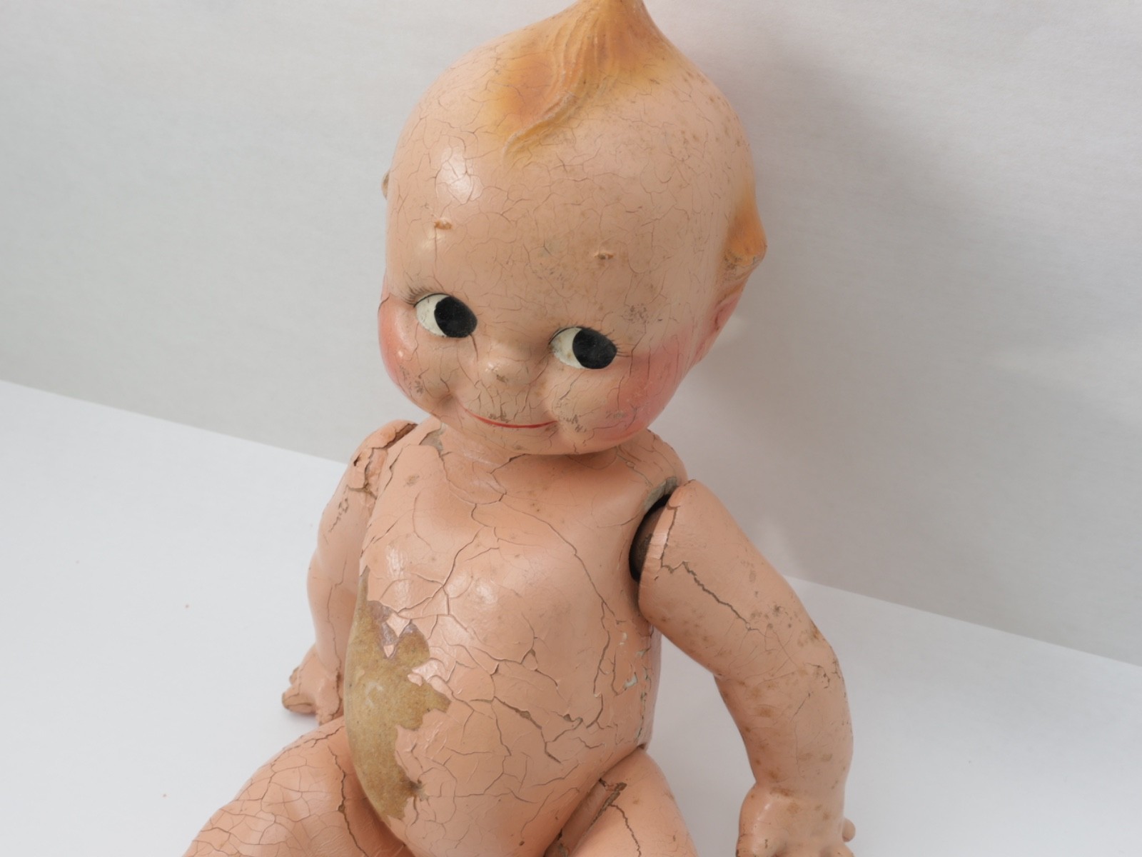 Antique Composition Kewpie Dool Handmade Vintage