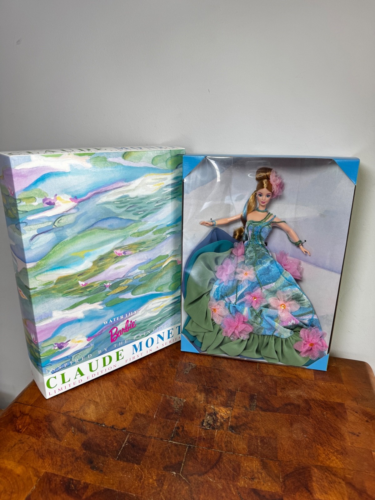 NRFB 1997 Water Lily Barbie Doll Claude Monet Ltd Edition #17783