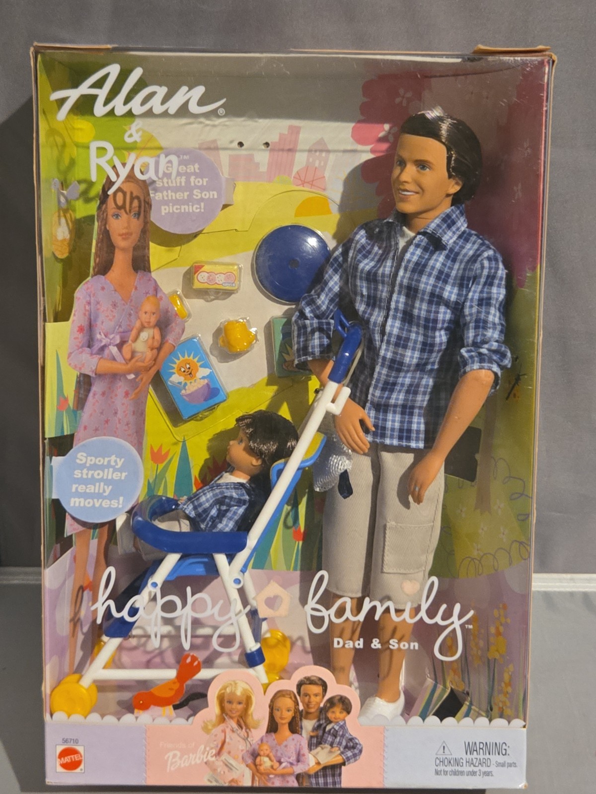 *READ* Barbie Happy – Family Alan and Ryan 2002 Mattel In Box | *USED*