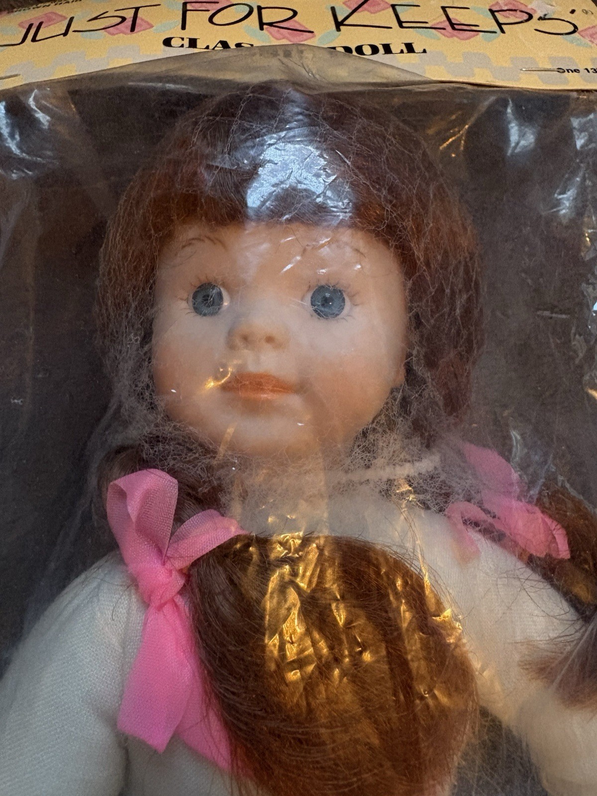 Vintage Just For Keeps Classic Doll 13″ Lt brown Hair BDB1001-052 Sealed